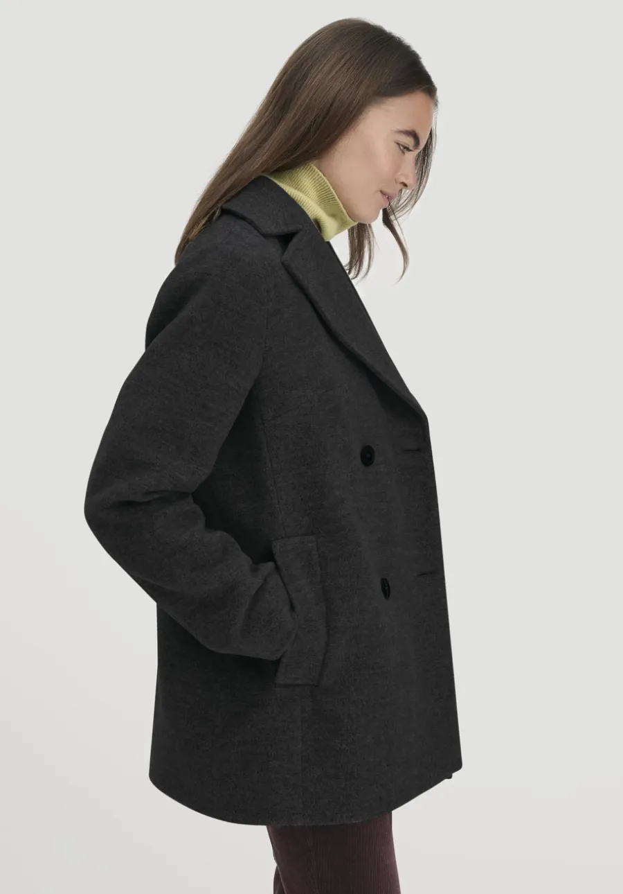 Wolljacke Caban Relaxed aus reiner Bio-Schurwolle von hessnatur