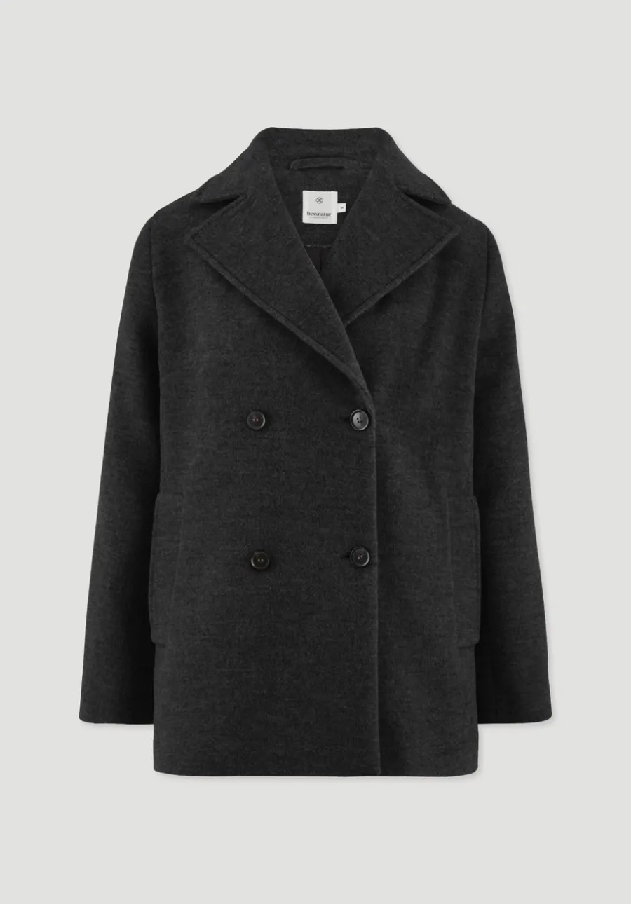 Wolljacke Caban Relaxed aus reiner Bio-Schurwolle von hessnatur