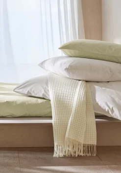 Wollmix Waffle Plaid YARA aus Bio-Lambswool mit Bio-Baumwolle von hessnatur