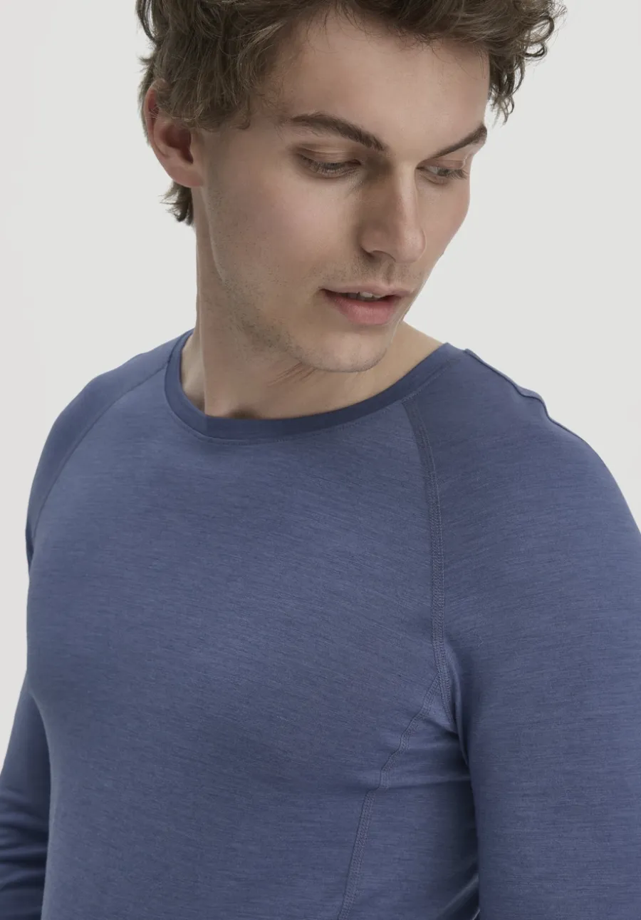 Wool-Silk Longsleeve aus Bio-Merinowolle mit Seide von hessnatur