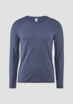Wool-Silk Longsleeve aus Bio-Merinowolle mit Seide von hessnatur
