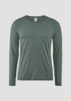 Wool-Silk Longsleeve aus Bio-Merinowolle mit Seide von hessnatur